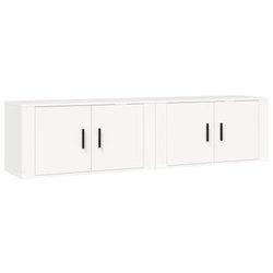 Mueble TV 2 piezas blanco 80x34,5x40 cm