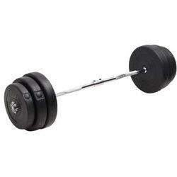 Barbell Curvo con Discos 90 kg