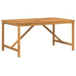 Mesa de comedor de jardín de madera maciza de Acacia 150x90x74 cm