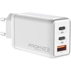 Promate GanPort3-65PD Carregador Dual USB-A/USB-C Blanco