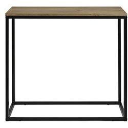 Consola DS MUEBLES iCub (Negro - 35 x 70 x 82 cm - Madera y Metal)