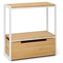 Consola BOX FURNITURE iCub ECO (Blanco - Madera y Acero - 70 x 32 x 75 cm)