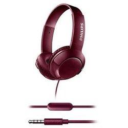 Auricular Philips Diadema Bass+ Con Micro Rojo