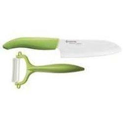 Kyocera Set Blister Cuchillo 140+pelador, Verde