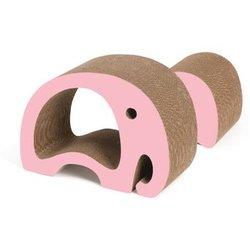 Catit rascador zoo - elefante 2 en 1, rosa