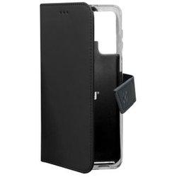 Funda Folio para Samsung Galaxy S22 Ultra CELLY Piel Negro