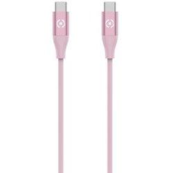 Cable Usbcusbccolpk Usb-C CELLY Rosa