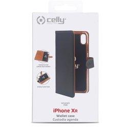 Funda Folio para iPhone XR CELLY Piel Negro