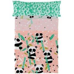 Panda garden juego de sabana cama 105 (180x270 cm)