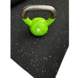 JARDIN202 - Esterilla de Ejercicio Moteado Amarillo - Fitness especial para Gimnasios | SPORT PREMIUM | Base Negra