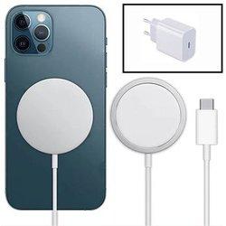 Cargador Base Type-C Fastcharge Wireless para iPhone 15 Plus PHONECARE Blanco