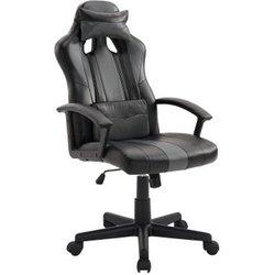 Silla Gaming De Oficina Crash Negra Y Gris