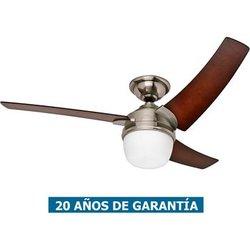 Ventilador De Techo Con Luz Hunter 50611 Eurus Café / Estaño