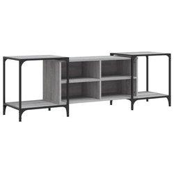 Mueble para TV Sonoma gris 153x37x50 cm Madera multicapa