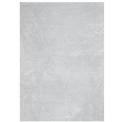 Alfombra de pelo corto suave lavable huarte gris 200x280 cm