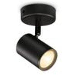 Lámpara De Pared Led Regulable Cct 4.9w Un Foco Wiz Imageo Negro