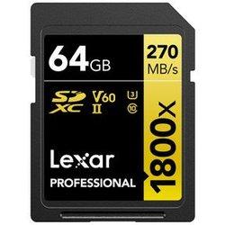 Lexar Lsd1800064g-bnnng Memoria Flash 64 Gb Sdxc Uhs-ii Clase 10