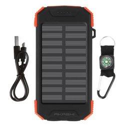 Akashi Powerbank Solar 10000 mAh con Cargador inalámbrico