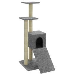 Árbol para Gatos con Rascadores de Sisal Gris Claro 92 cm