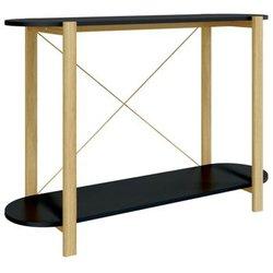 Mesa Consola VIDAXL Negro Madera contrachapada (110x38x75 cm)