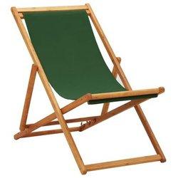 Silla de exterior VIDAXL Verde Tela (60x127x95)