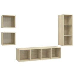 Soporte de TV Set 4 PCs Sonoma Oak en Aglomerado