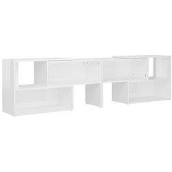 Soporte para TV blanco pulido 149x30x52 cm madera multicapa