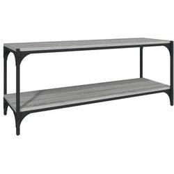 Mueble Para Tv VIDAXL Gris Madera contrachapada (100x33x41 )