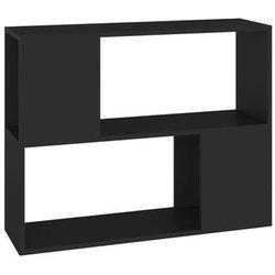 Mueble de TV negro 80x24x63 cm en conglomerado