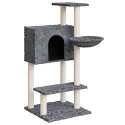 Árbol para gatos con arañazos en sisal gris oscuro 108,5 cm