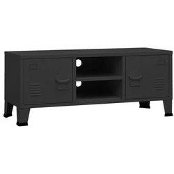 TV cabinet VIDAXL Negro Metal (105x35x42 cm)