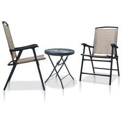 3 piezas de acero Mole gris Bistro Set