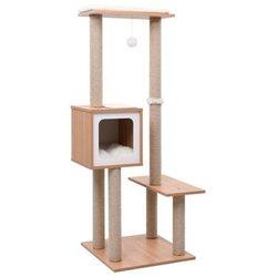 Árbol para Gatos con Rack Alfombra de Sisal 129 cm