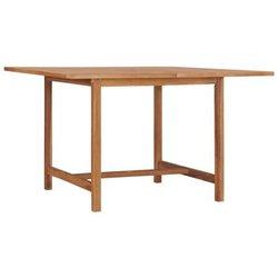 Mesa de comedor de jardín Ø 110x110x75 cm madera maciza de teca