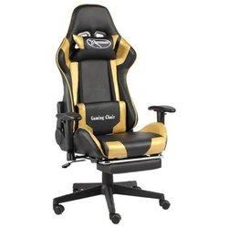 Silla gaming VIDAXL Oro PVC (68x69x133 cm)