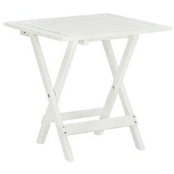 Mesa de bistro Blanca 46x46x47cm Madera