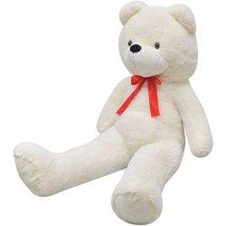 Oso De Peluche Grande Xxl Blanco 135 Cm Vidaxl