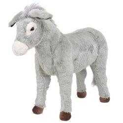 Burro De Peluche De Pie Gris Xxl Vidaxl