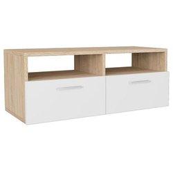 Mueble para TV Madera multicapa 95x35x36cm Roble y blanco