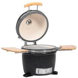 VidaXL Kamado Barbacoa con Ahumador 44cm Negra