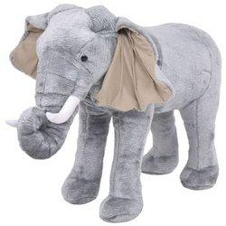 Elefante De Peluche De Pie Gris Xxl Vidaxl