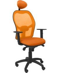 P&C-Silla de Oficina con Cabecero Jorquera P&C ALI308C Naranja