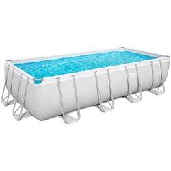 Piscina desmontable tubular bestway power steel 488x244x122 cm depuradora de cartucho de 3.028 l/h