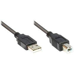 Cable USB ALCASA (USB - 1.8 m - Negro)