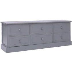 Mueble de TV VIDAXL Gris Madera (108x30x40 cm)