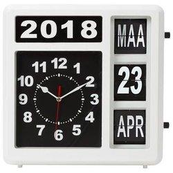 Perel - reloj de pared con calendario - 31 x 31 cm - versión neerlandés