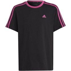 Camiseta adidas essentials cotton negro niña