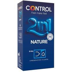 Control Nature 2 En 1 Preservativo + Gel 6U