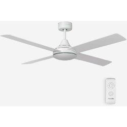 Universalblue Ventilador De Techo 4 Aspas Sin Luz Blanco Poniente 6048w