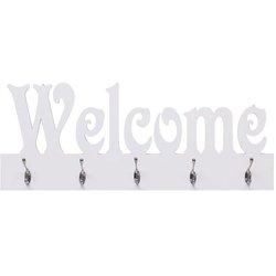 Perchero De Pared Welcome Blanco 29,5X74 Cm